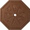 Ekena Millwork Spring Octagonal Medallion (Canopies up to 3"), 29 1/8"OD x 2 1/4"ID x 1 1/8"P, Polished Copper CM30SPPOS - alternate 1